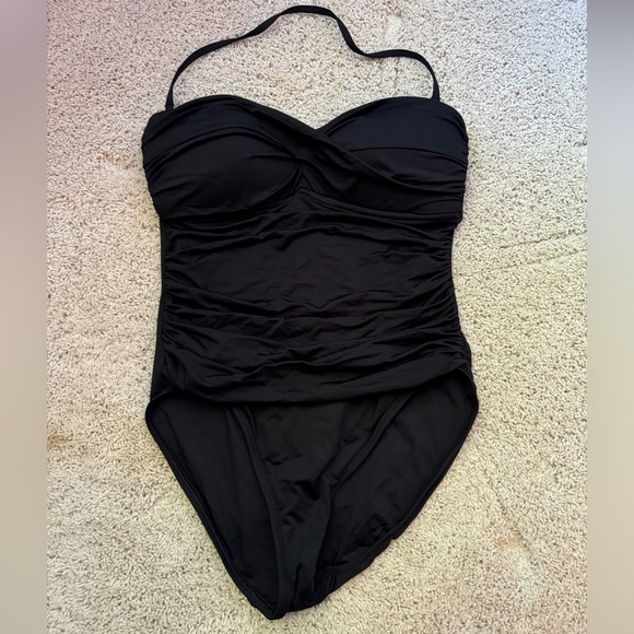 La Blanca Island Goddess Twist Bandeau one piece - Picture 1 of 6